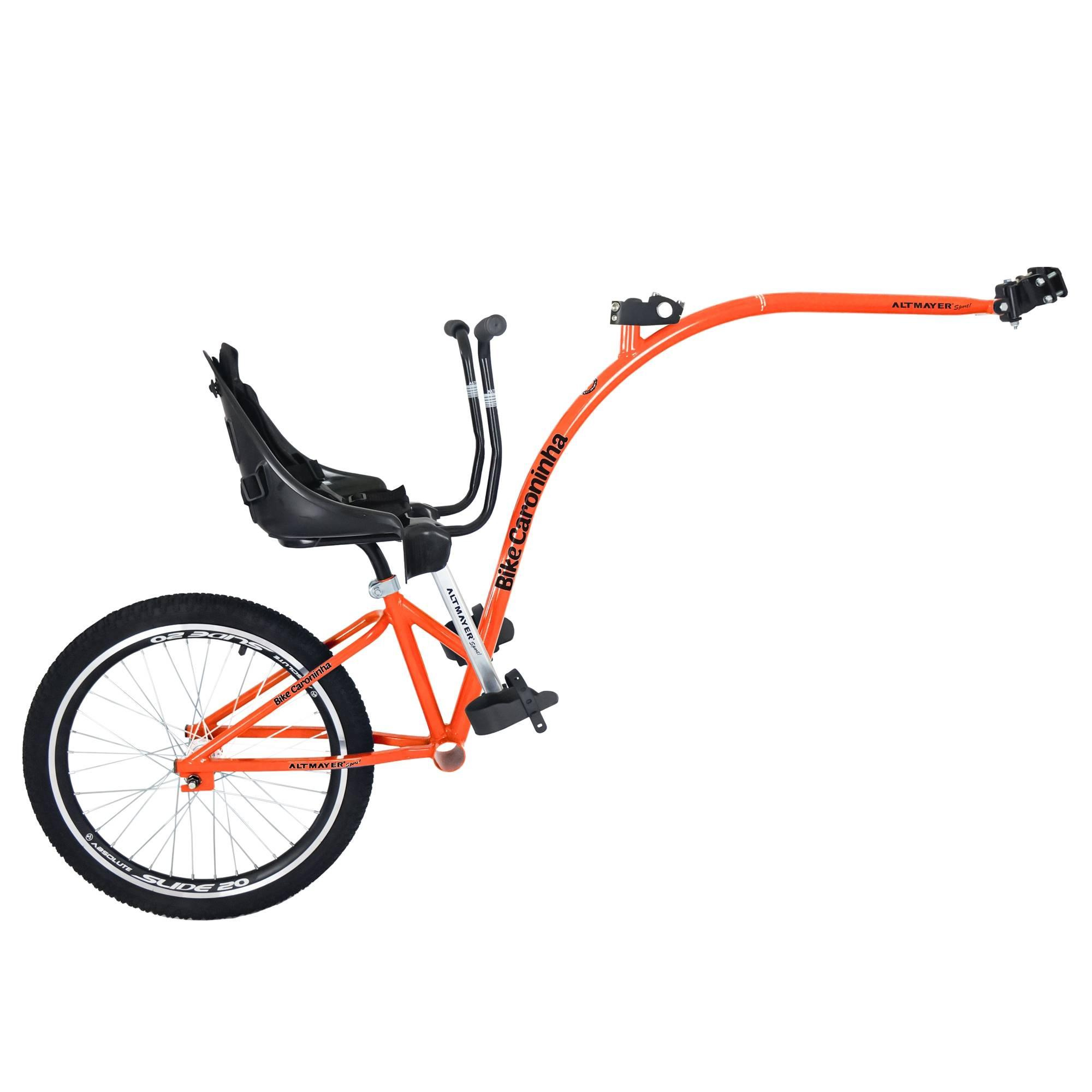 Bike Caroninha Baby Completp Laranja com Assento Preto