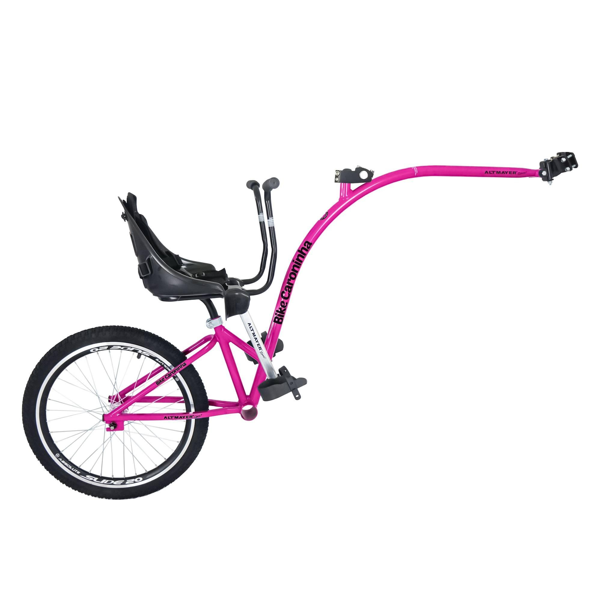 Bike Caroninha Baby Completo Rosa com Assento Preto