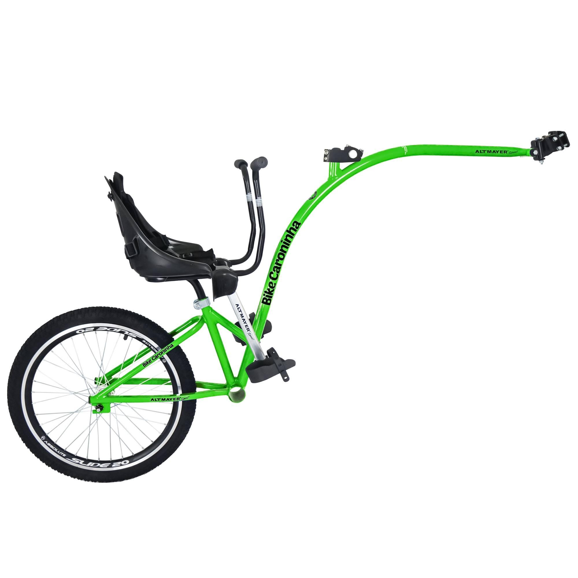 Bike Caroninha Baby Completo Verde com Assento Preto