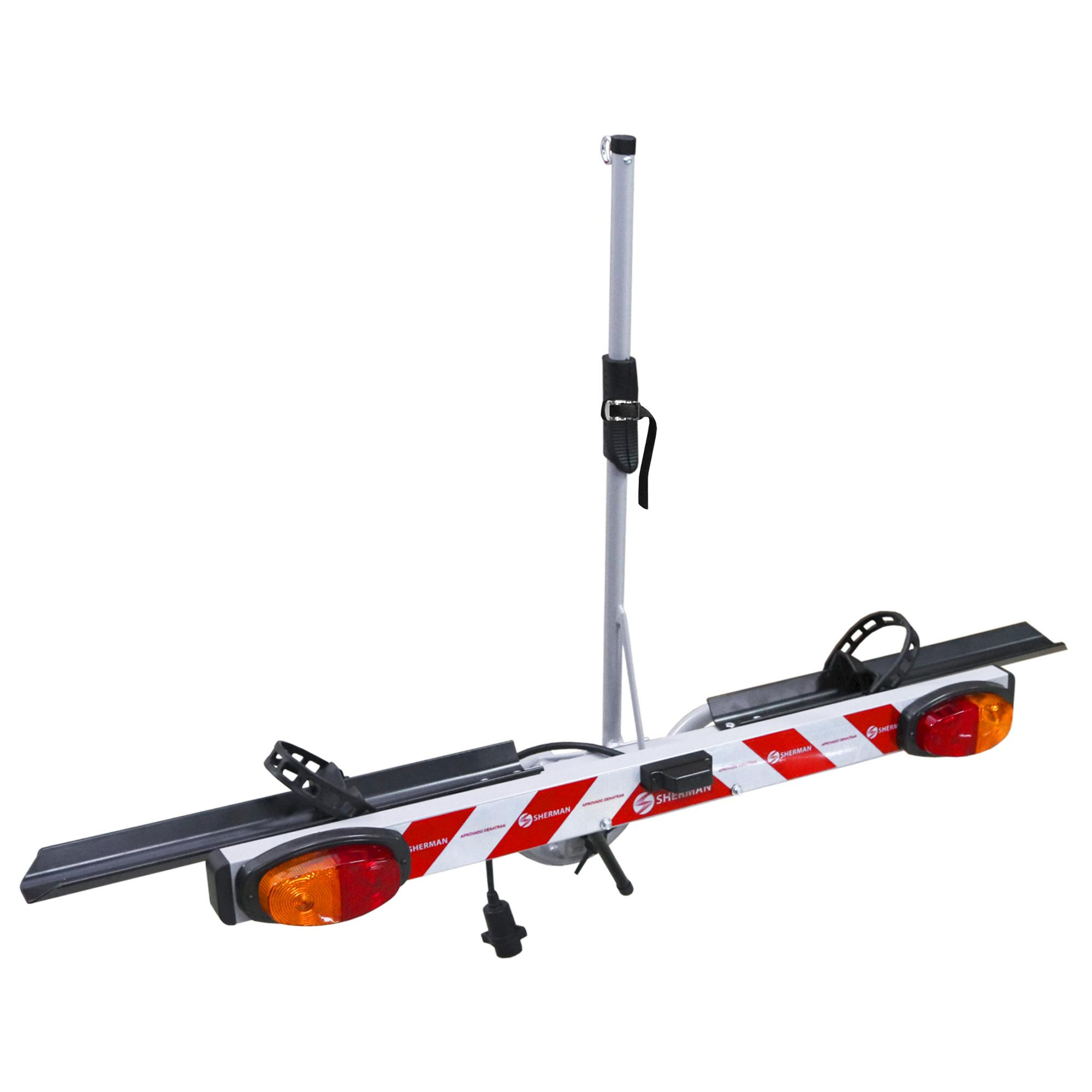 Transbike para Bola de Engate com Canaleta e Sinalizador p/1 Bicicleta