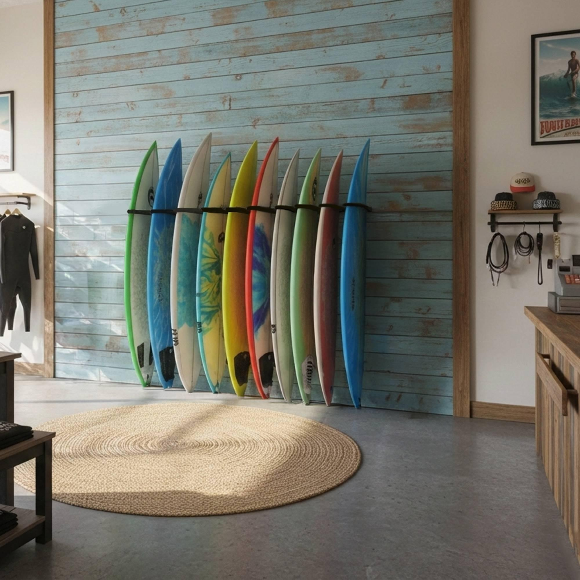 Suporte de Prancha Vertical 10 Vagas