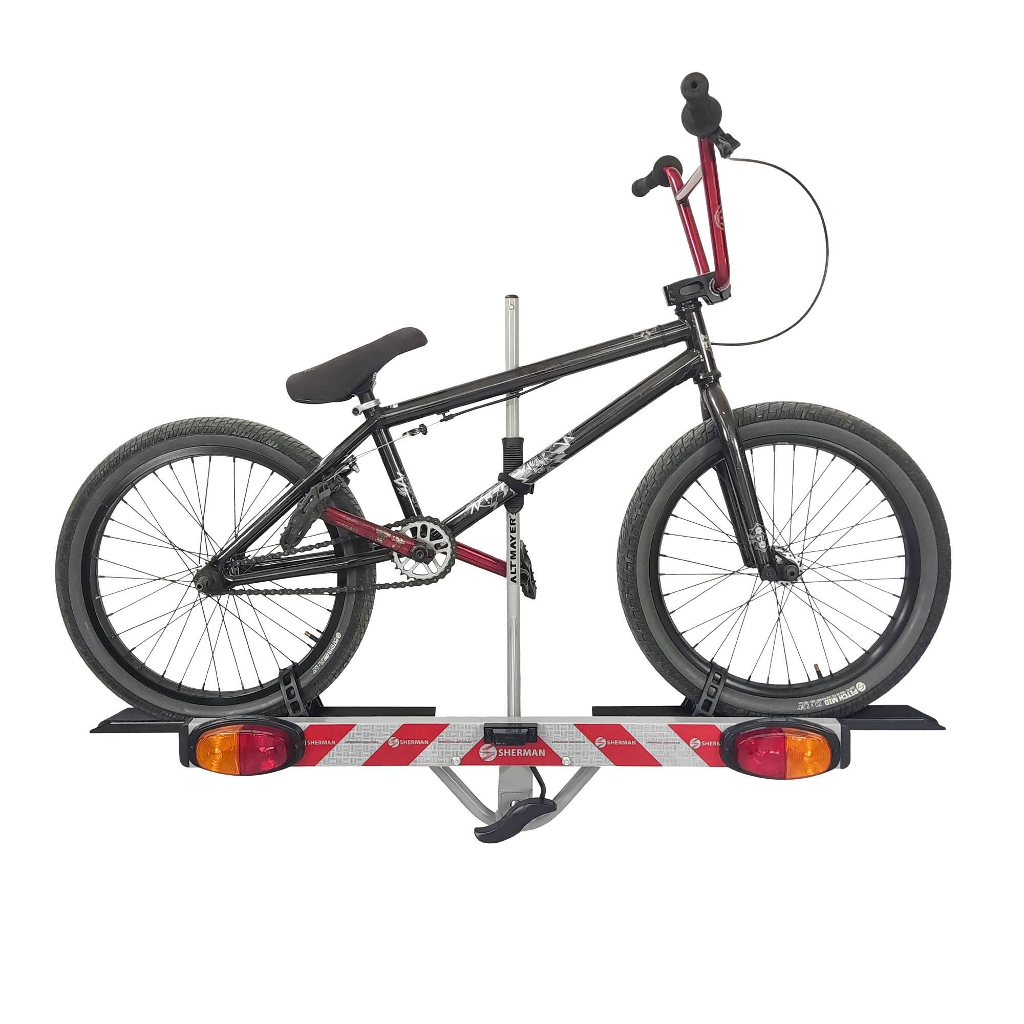 Transbike para Bola de Engate com Canaleta e Sinalizador p/1 Bicicleta