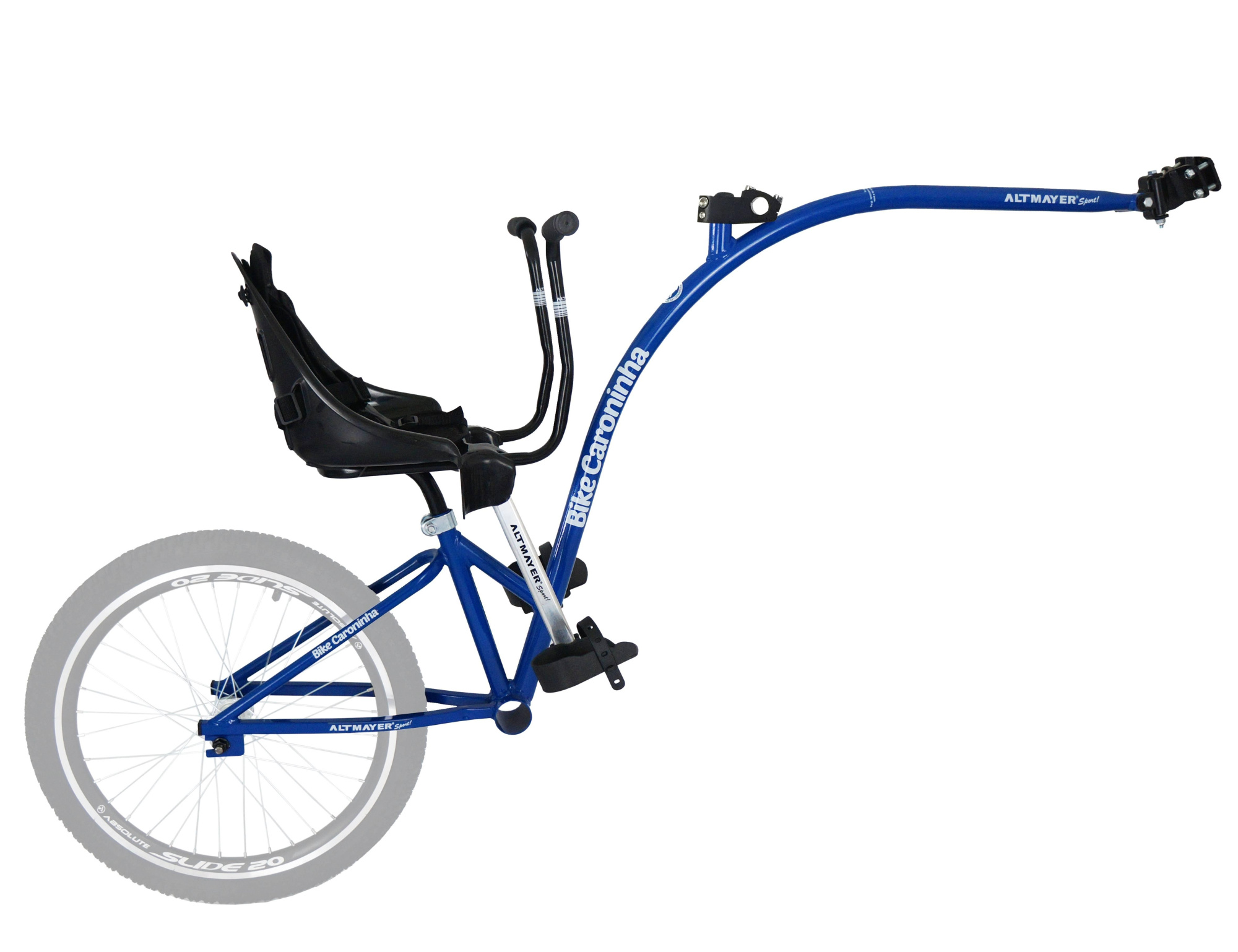 Bike Caroninha Baby Quadro Azul com Assento Preto