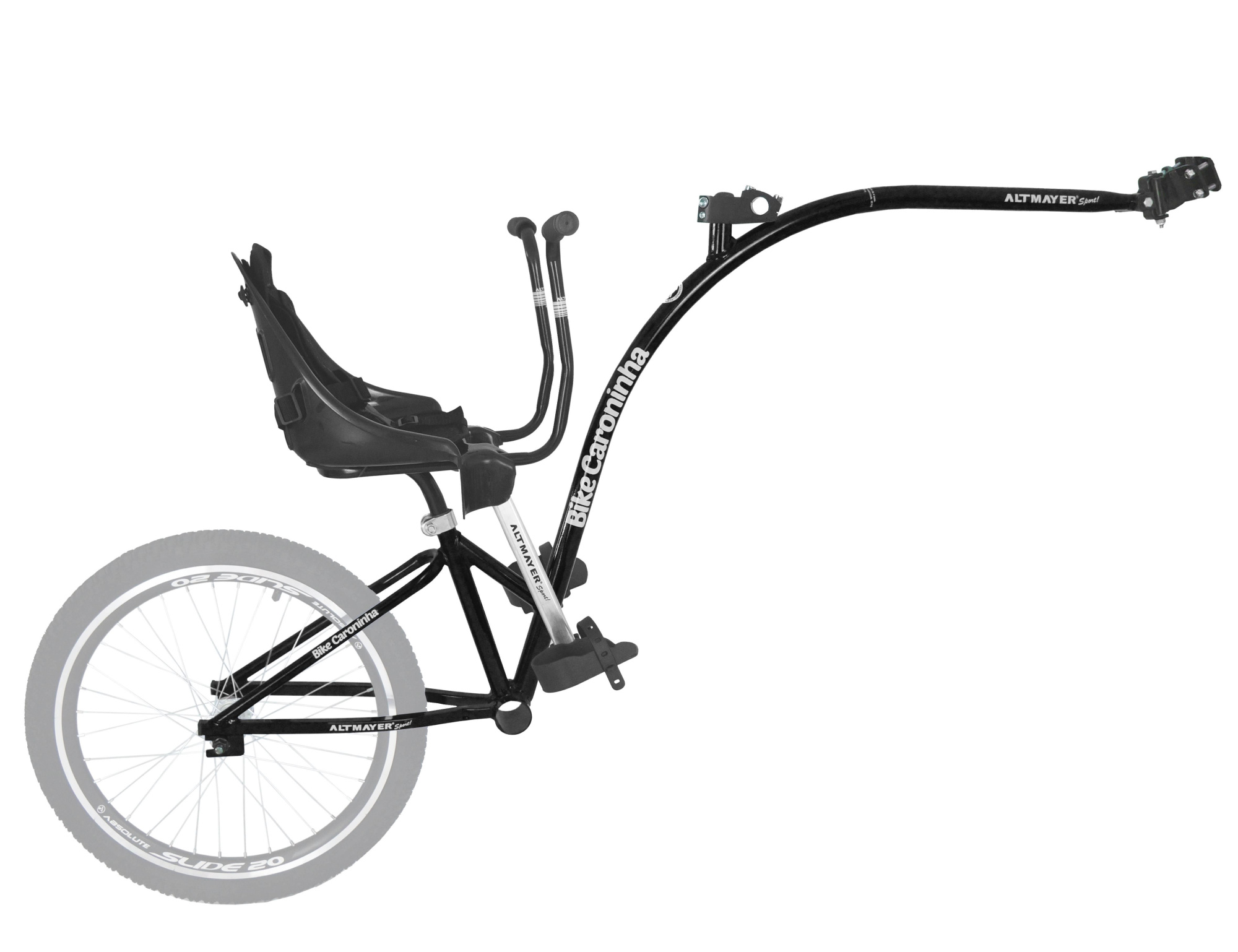 Bike Caroninha Baby Quadro Preto com Assento Preto