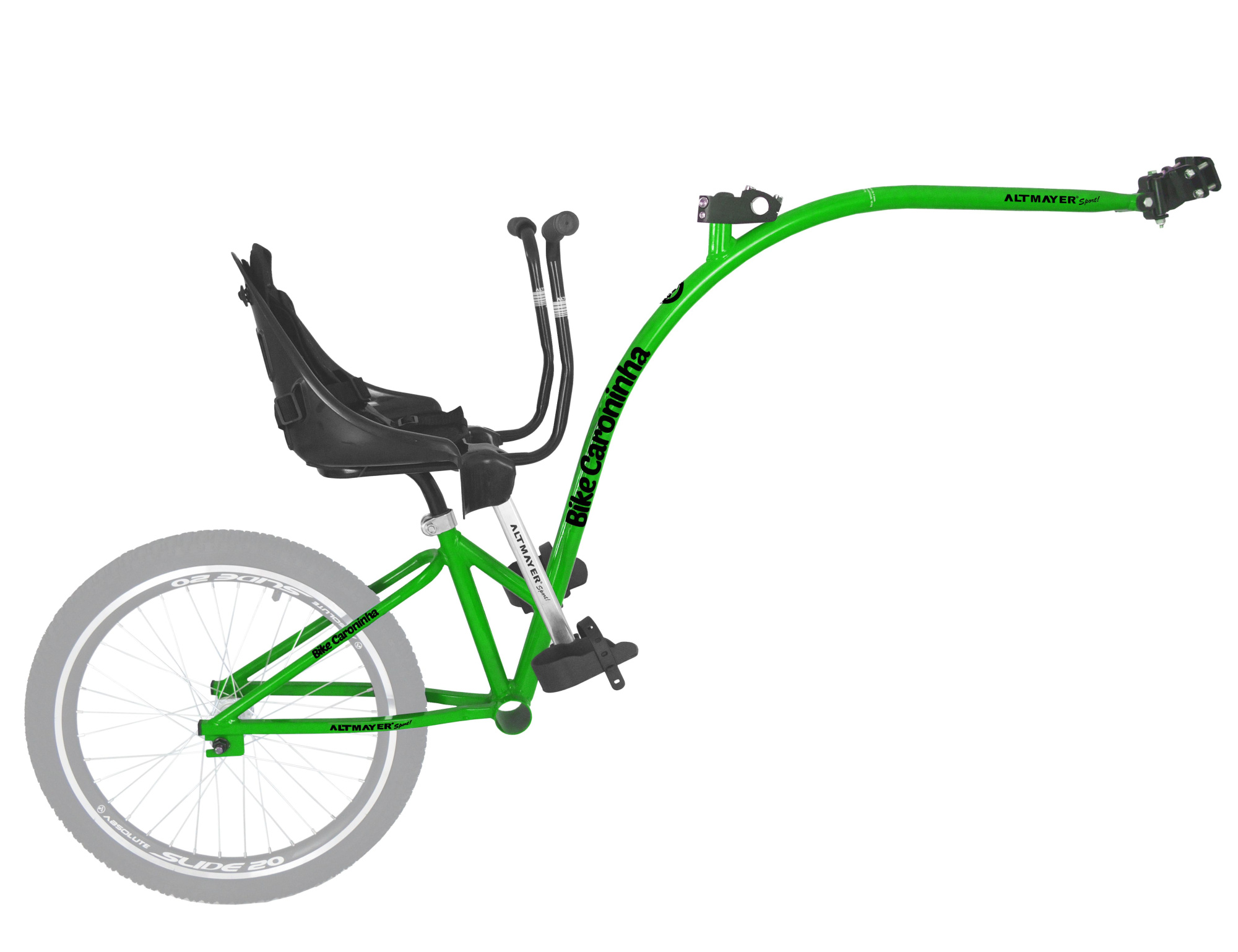 Bike Caroninha Baby Quadro Verde com Assento Preto