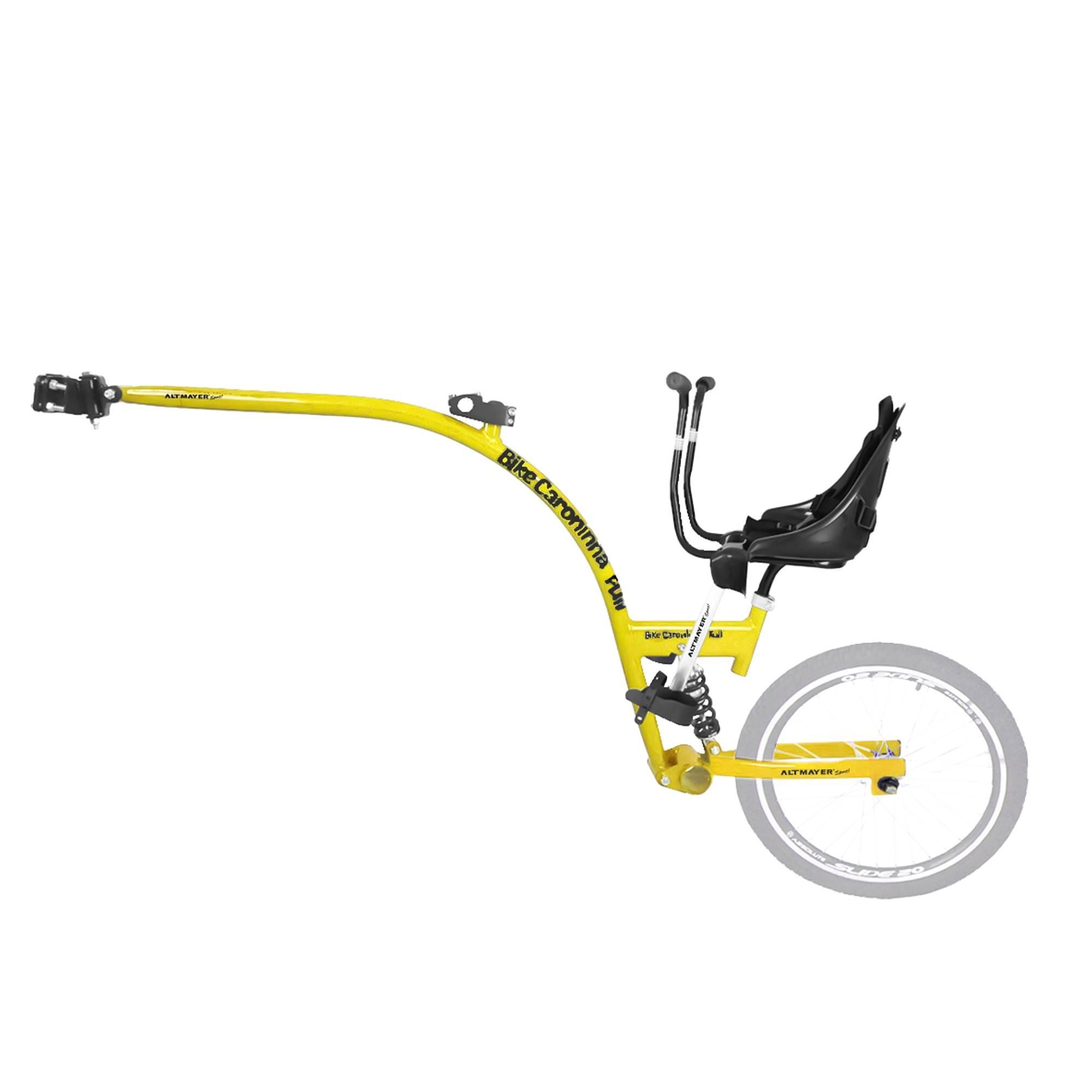 Bike Caroninha Baby Full Quadro Amarelo com Assento Preto