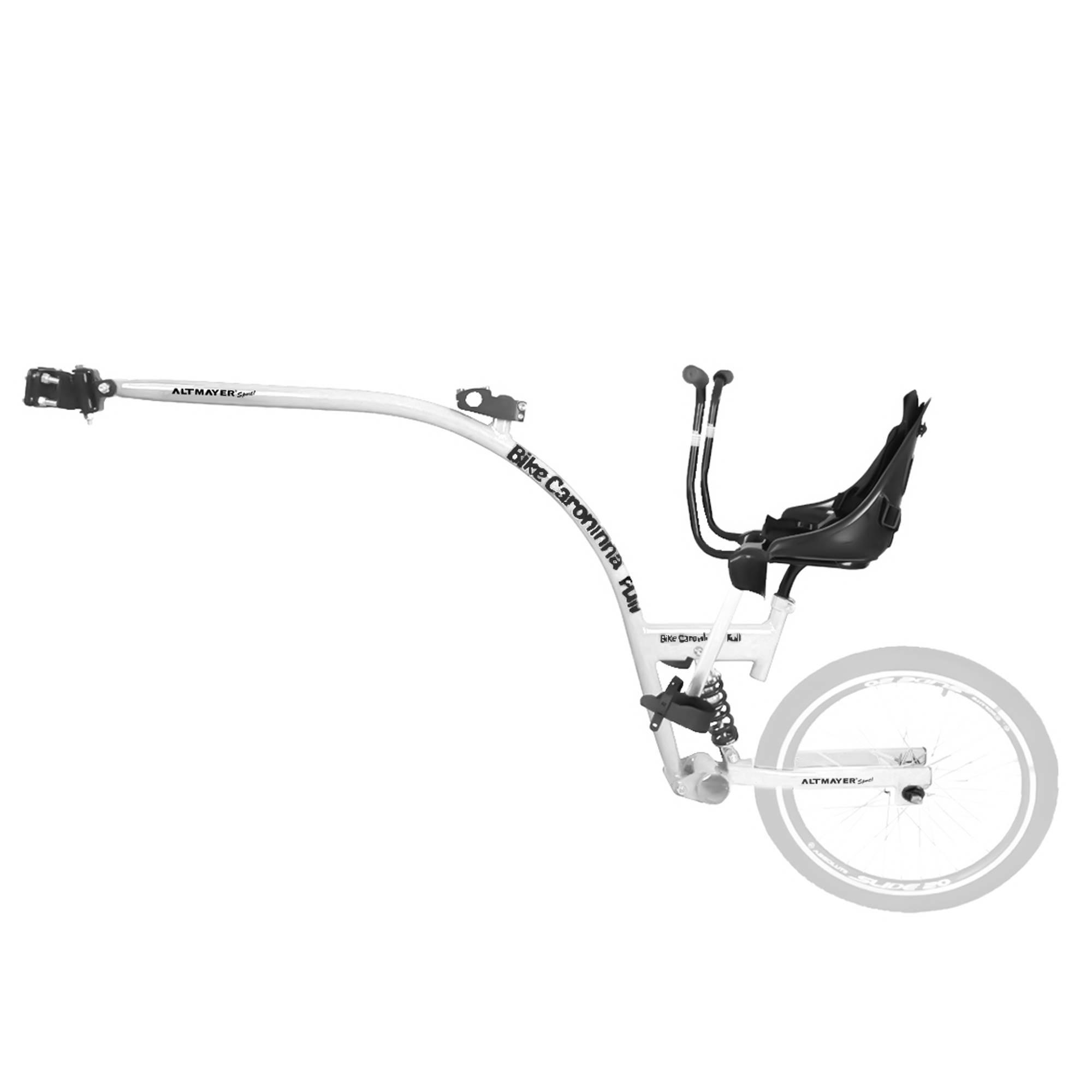 Bike Caroninha Baby Full Quadro Branco com Assento Preto