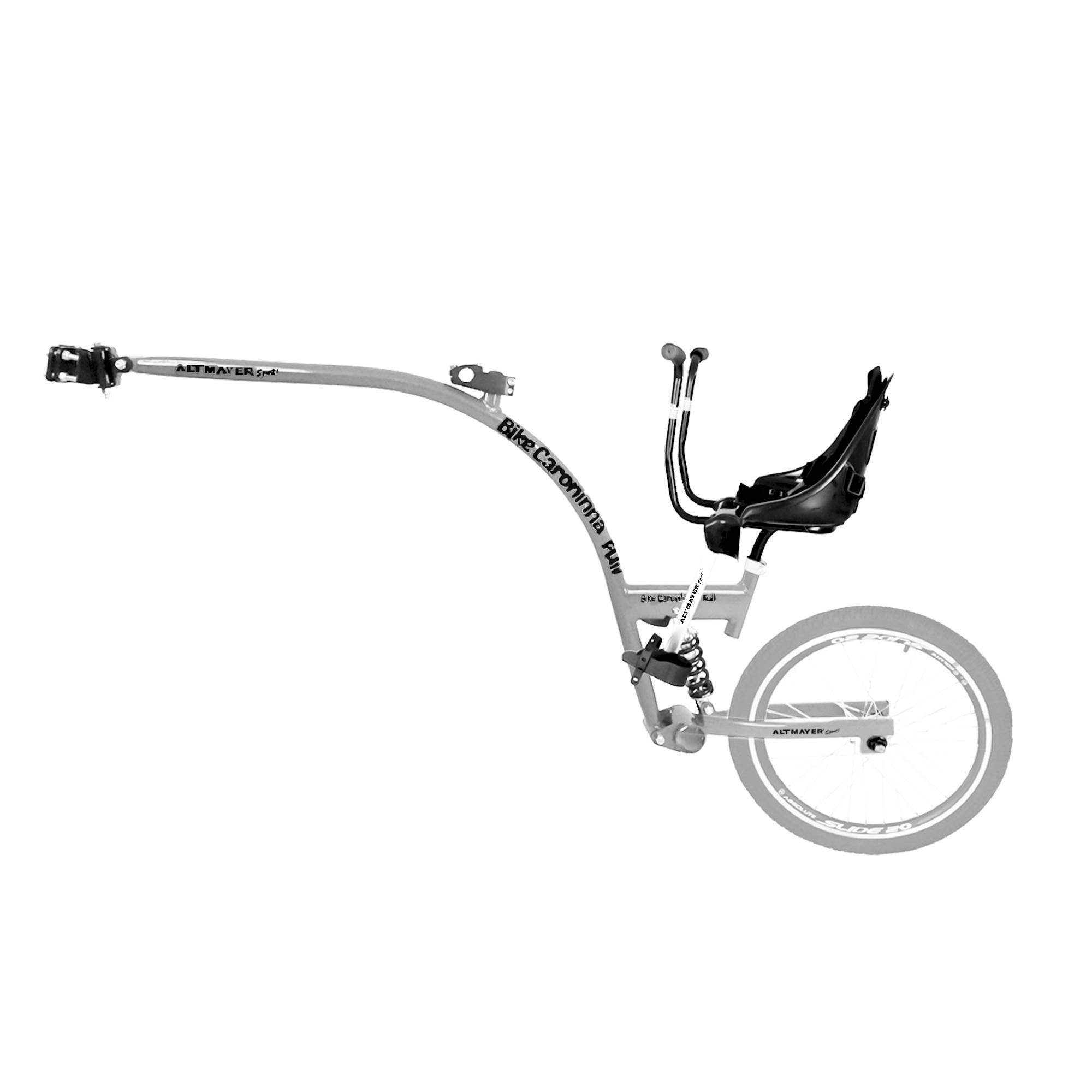 Bike Caroninha Baby Full Quadro Cinza com Assento Preto