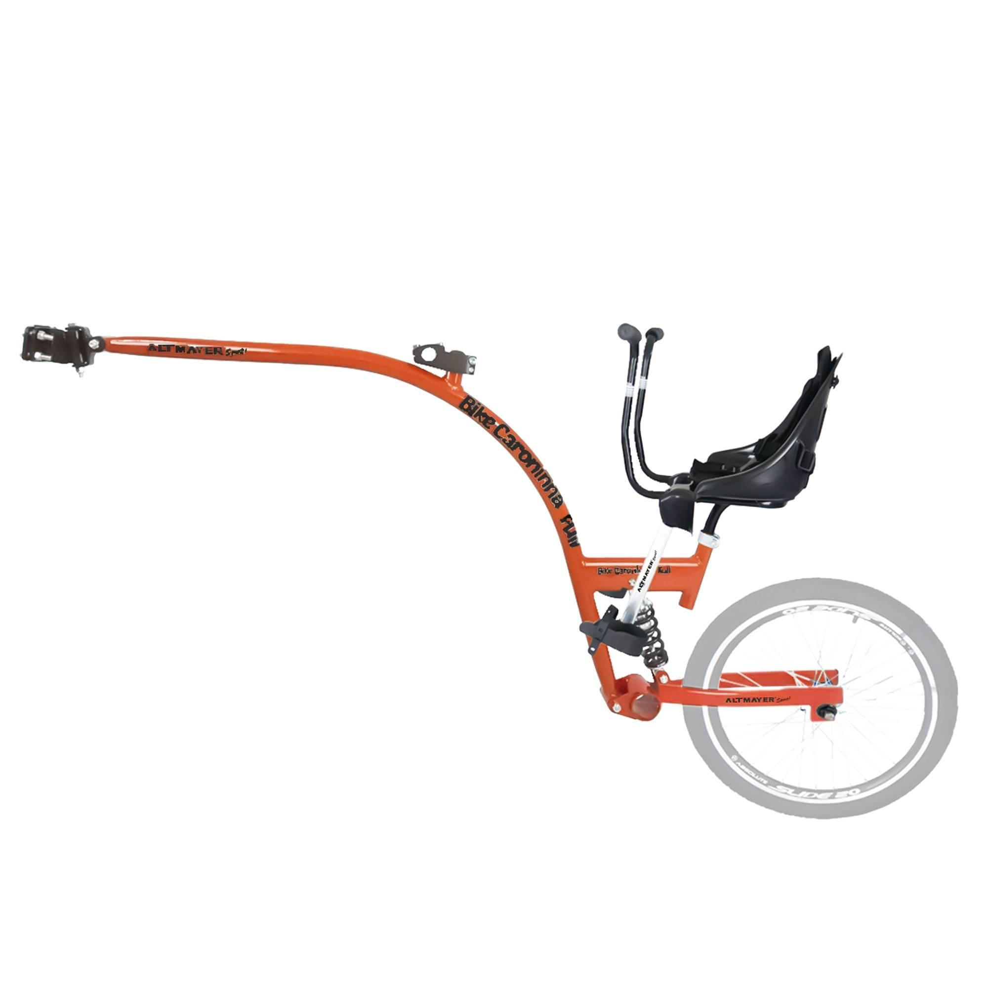 Bike Caroninhas Baby Full Quadro Laranja com Assento Preto