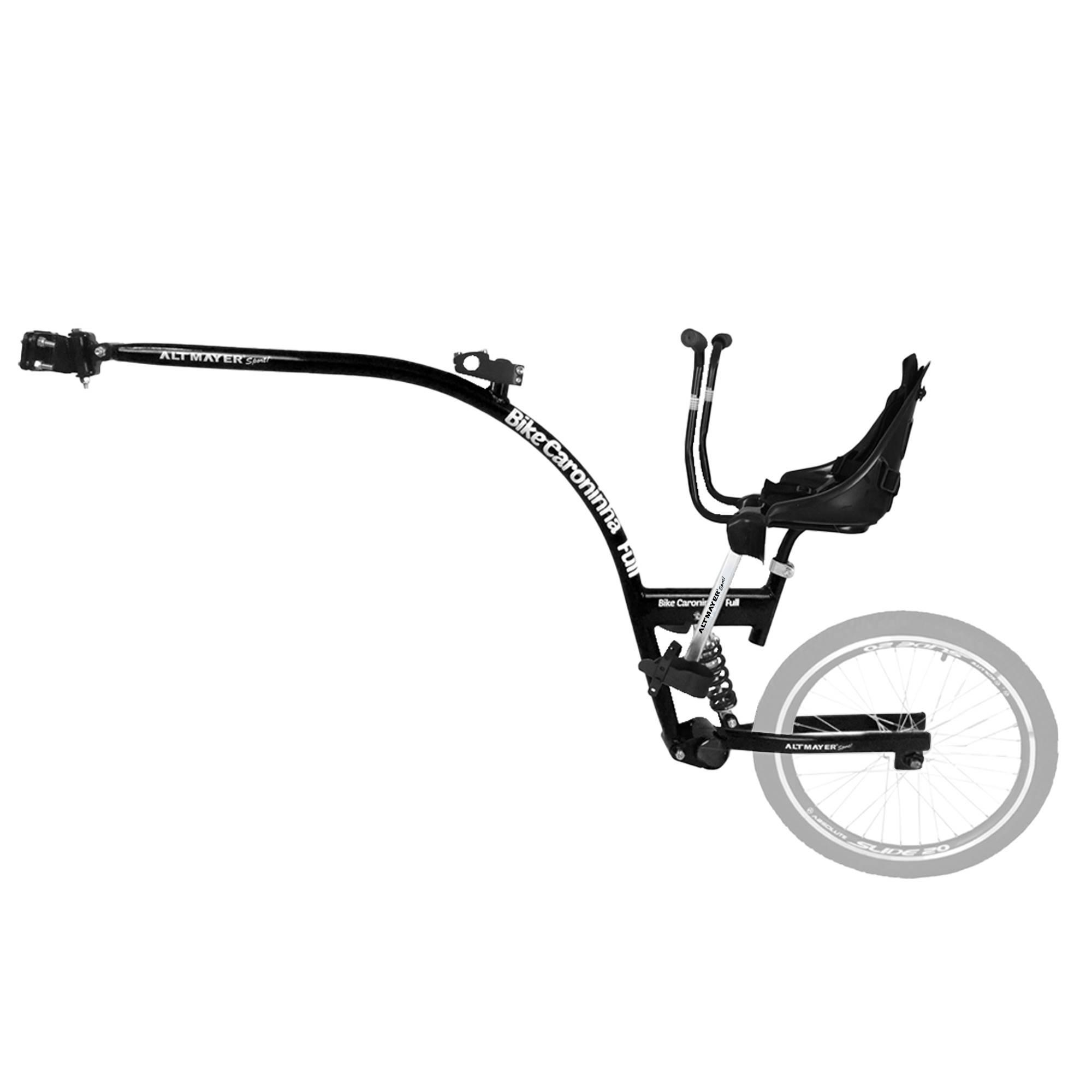Bike Caroninha Baby Full Quadro Preto com Assento Preto