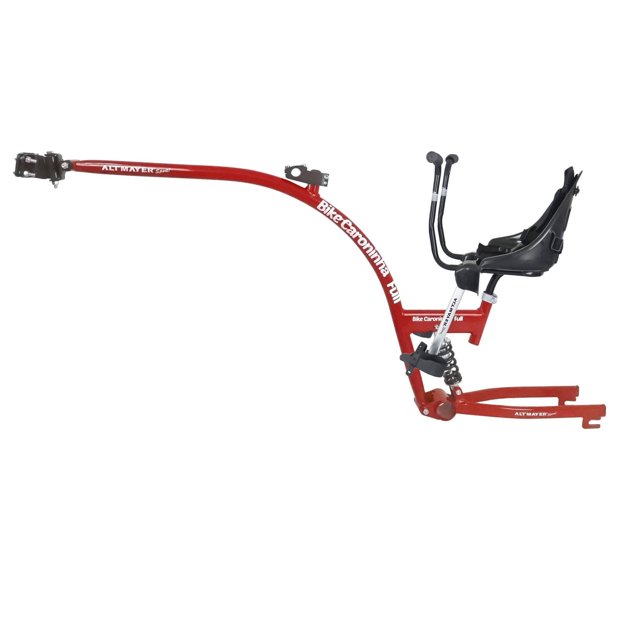 Bike Caroninha Baby Full Quadro Vermelho com Assento Preto