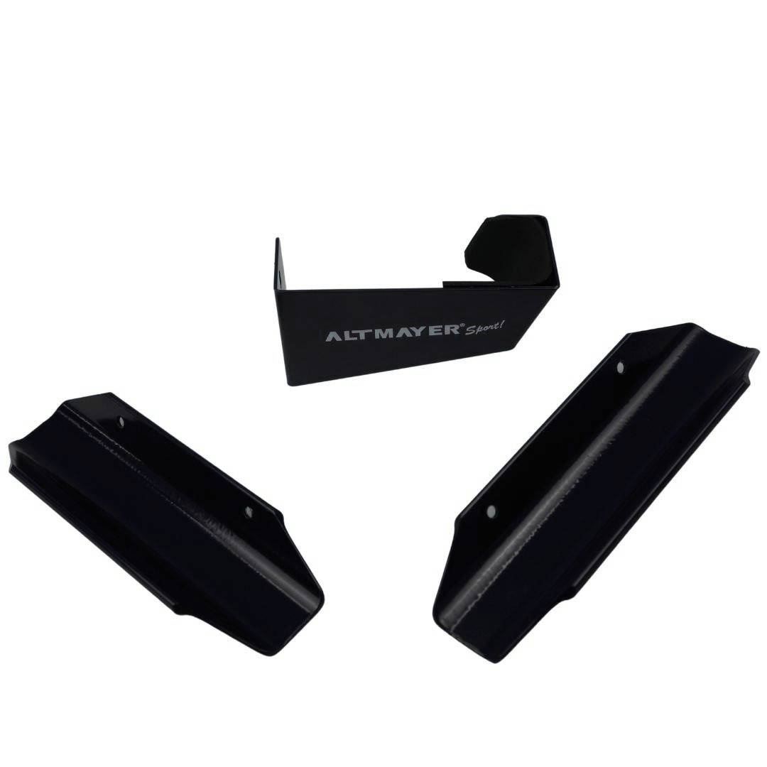 Suporte de Parede Estilo Vitrine Preto