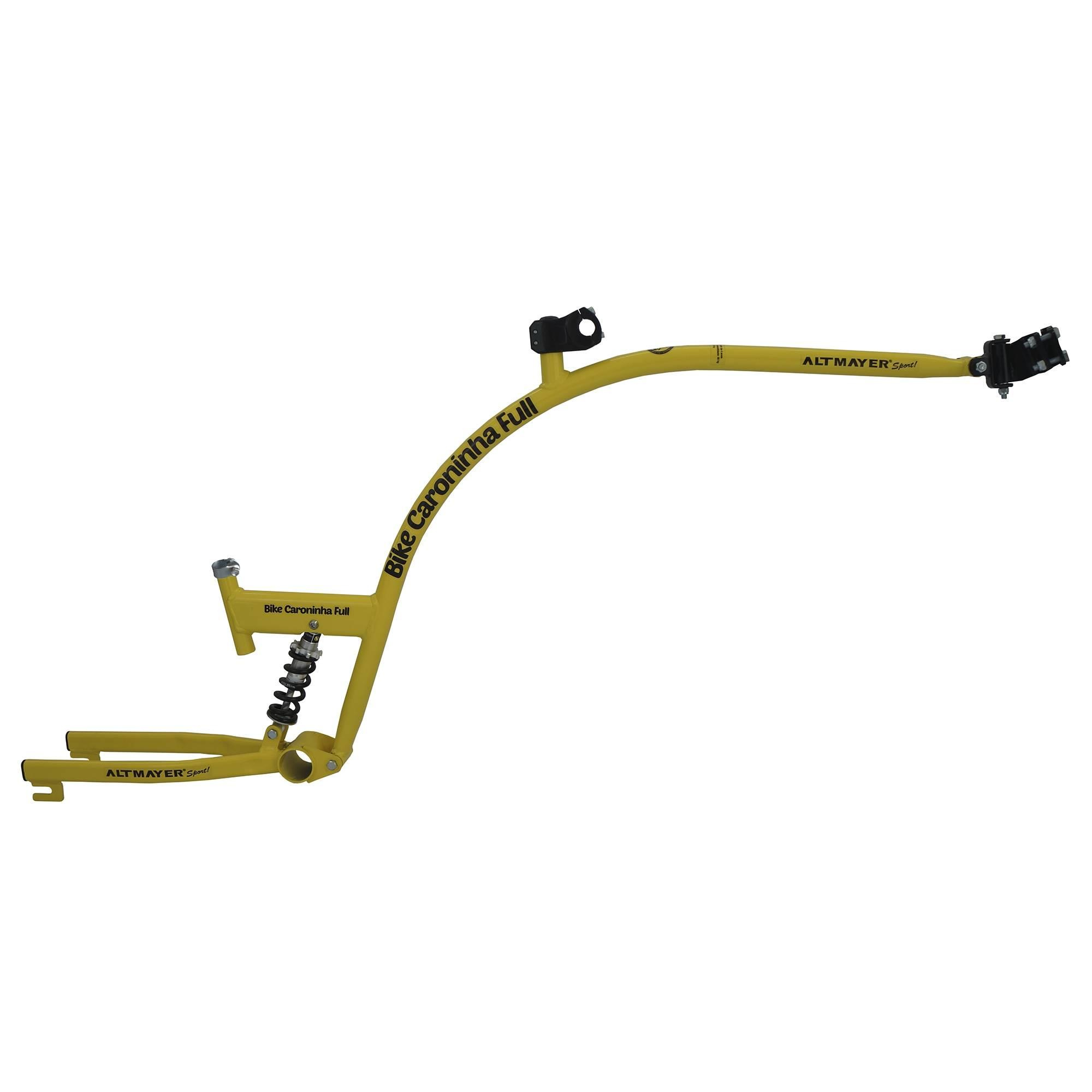 Bike Caroninha Full Reboque Infantil com Amortecedor - Apenas o Quadro - Amarela