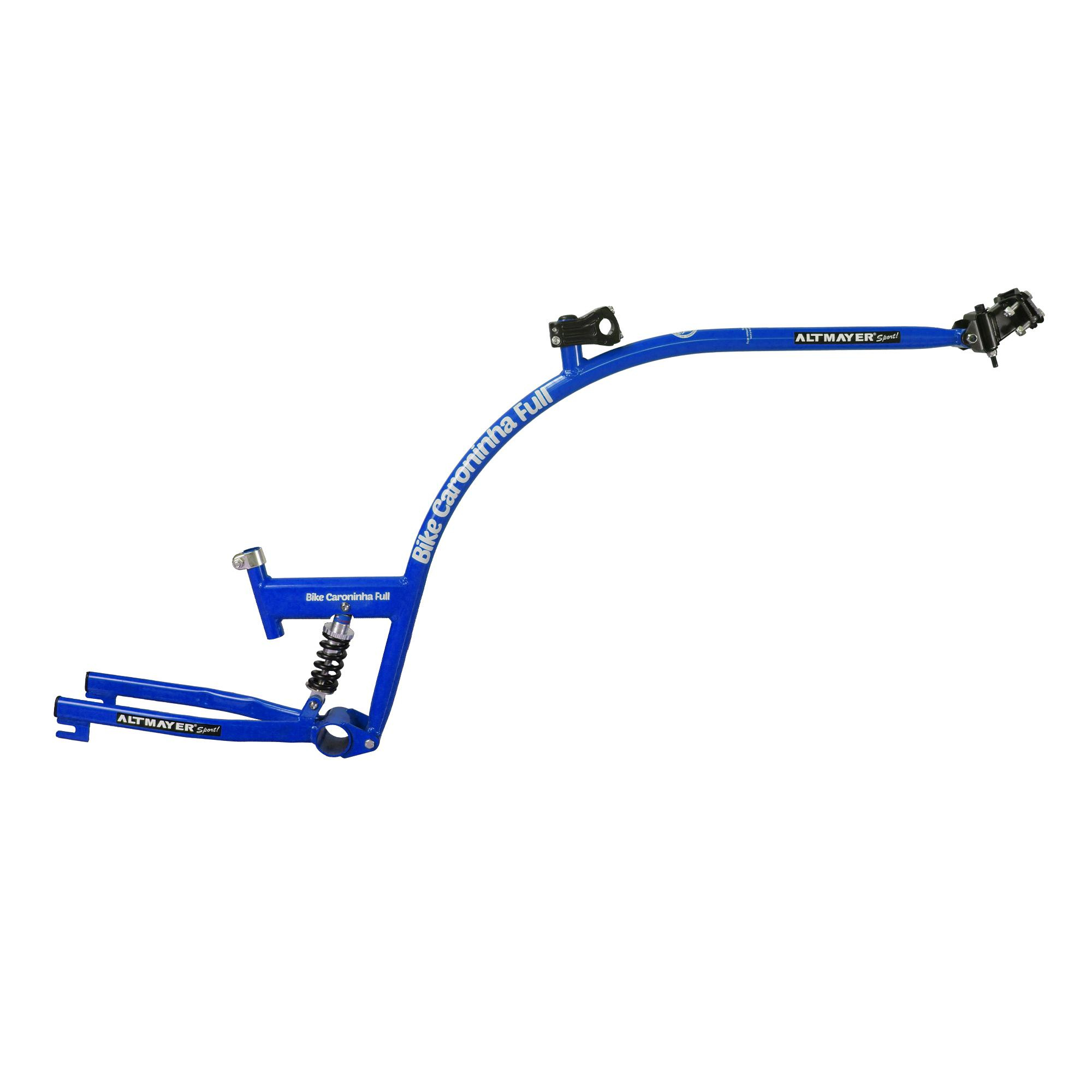 Bike Caroninha Full Reboque Infantil com Amortecedor - Apenas o Quadro - Azul