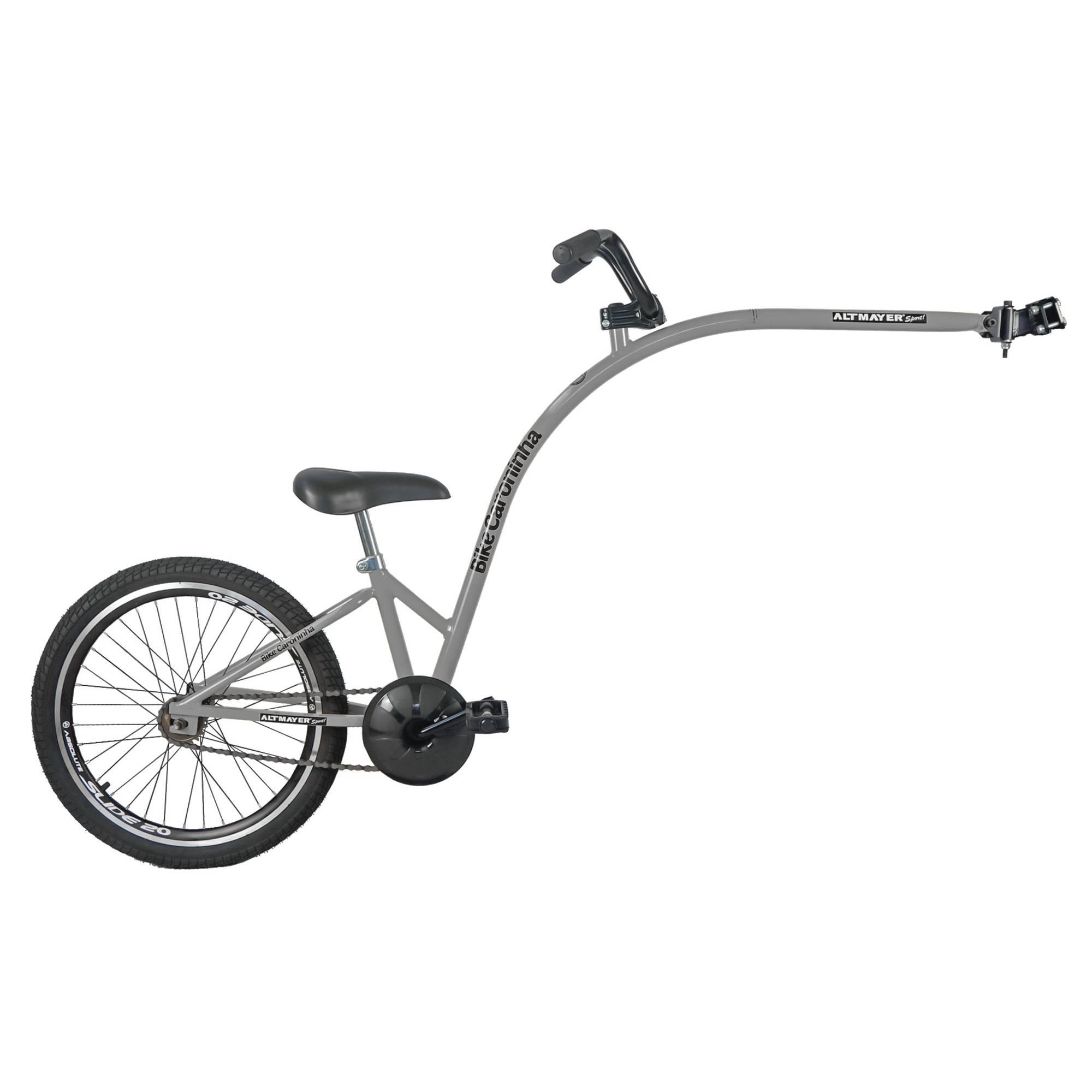 Bike Caroninha Cinza Reboque Infantil