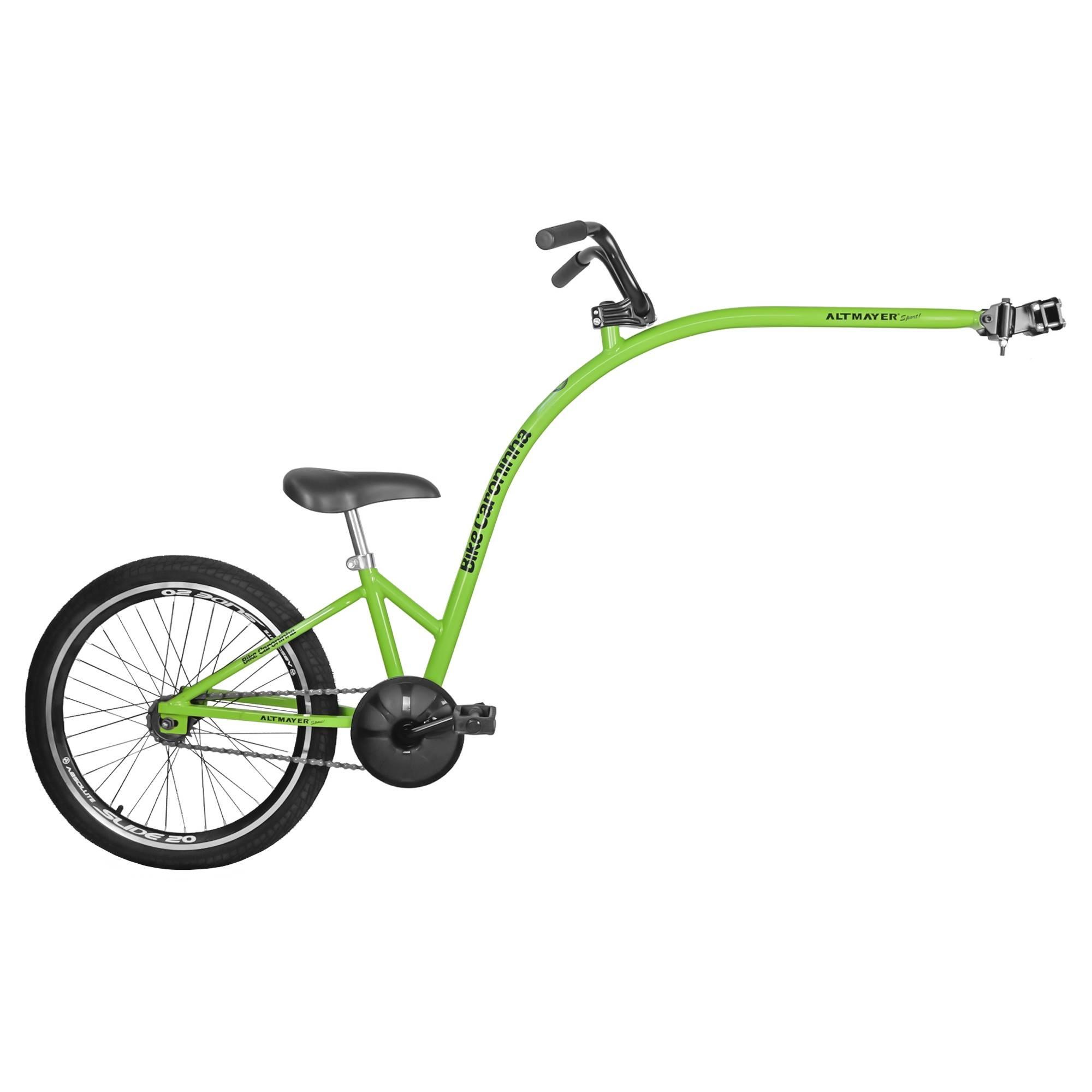 Bike Caroninha Verde Reboque Infantil
