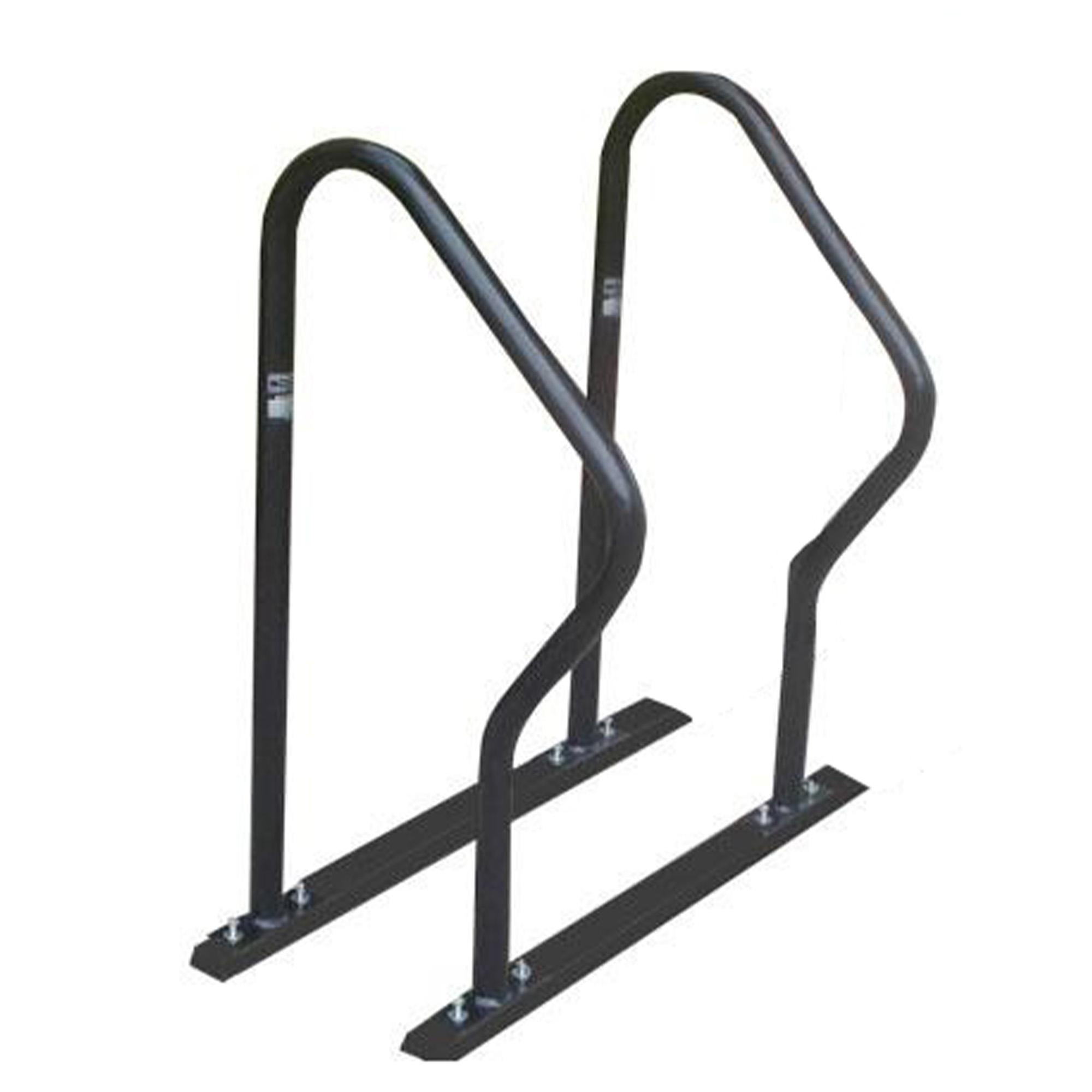Bicicletario "R" com Trilho e 2Rs p/parafusar- Galvanizado