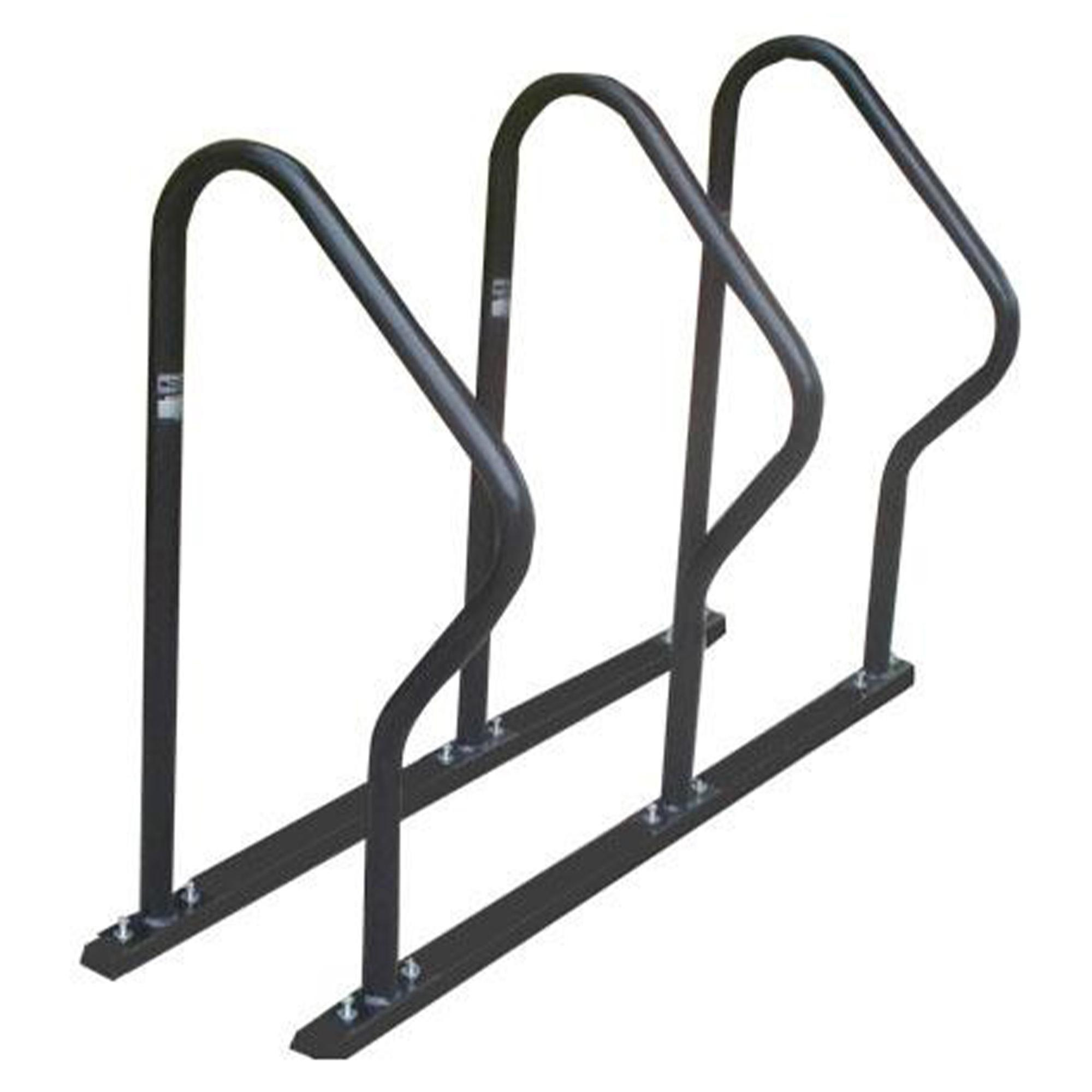 Bicicletario "R" com Trilho e 3Rs p/parafusar- Galvanizado