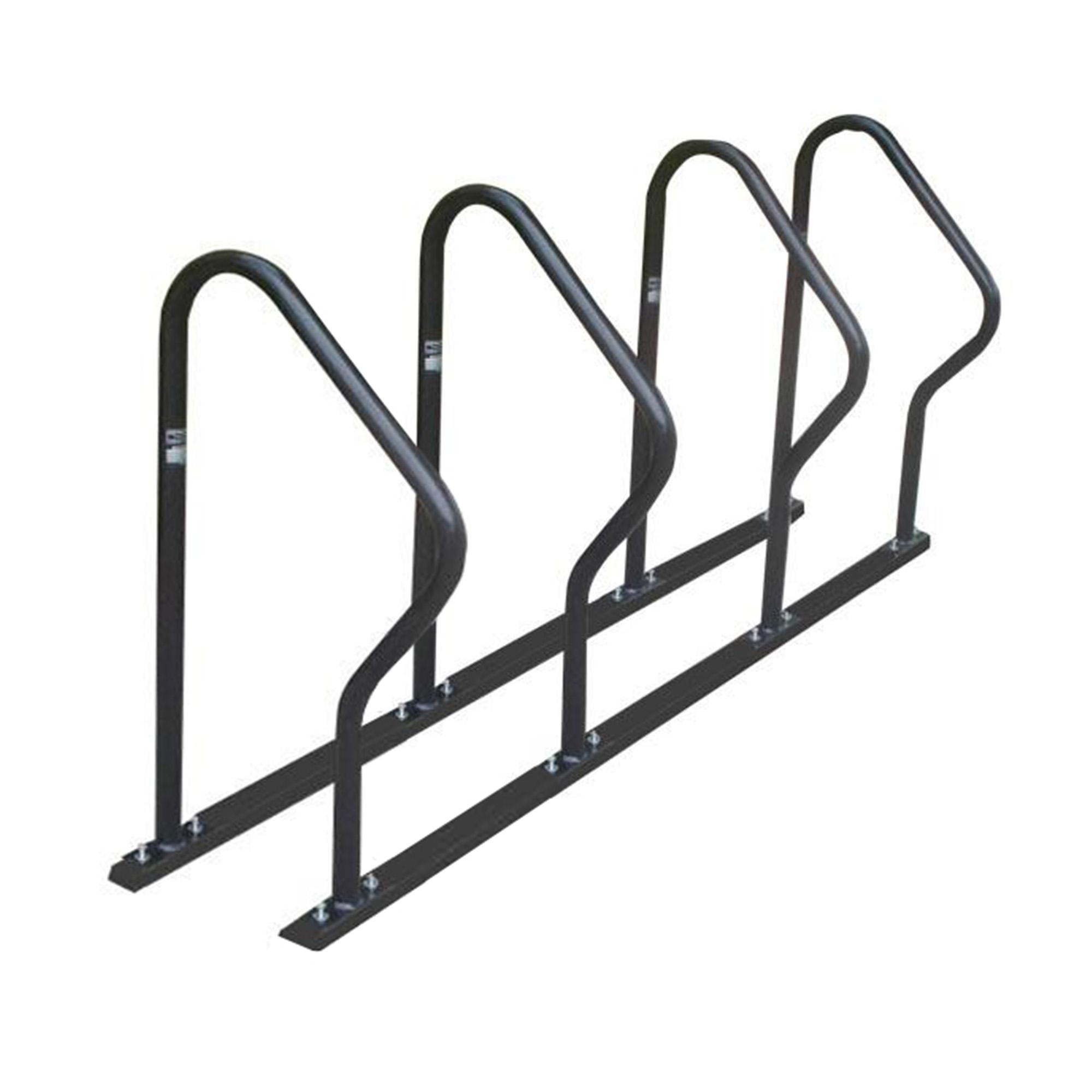 Bicicletario "R" com Trilho e 4Rs p/parafusar- Galvanizado