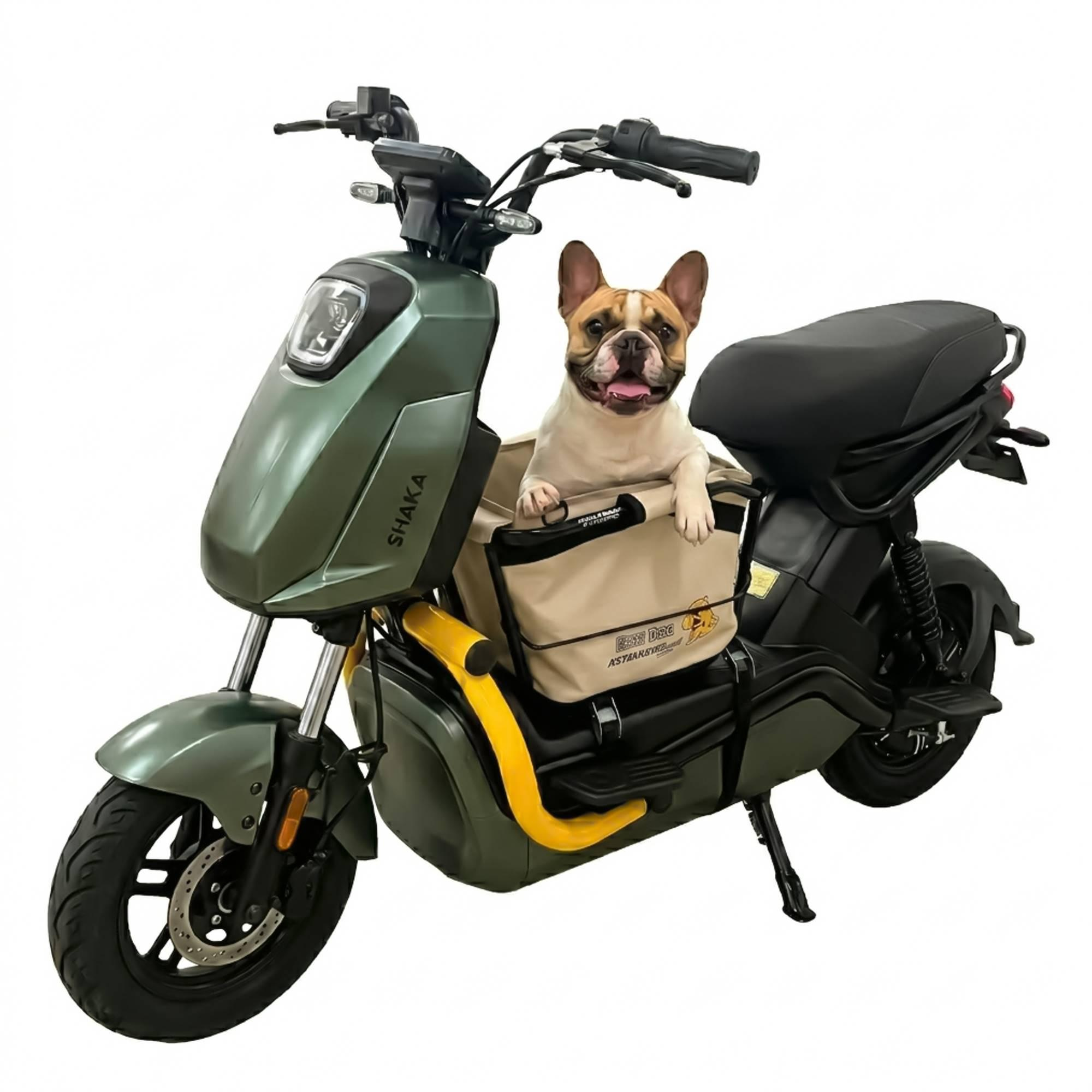 Cadeirinha Scooter Dog Bege Transporte para Pets