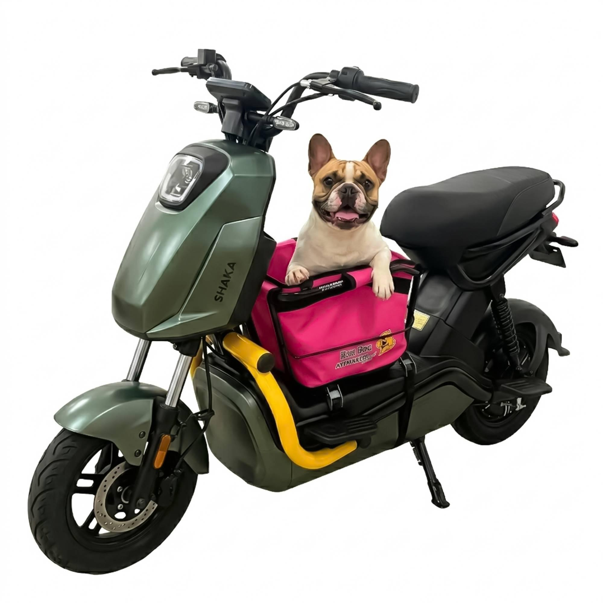 Cadeirinha Scooter Dog Rosa Transporte para Pets